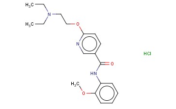 6-(2-DIETHYLAMINOETHOXY)-N-(O-METHOXYPHENYL)NICOTINAMIDE HYDROCHLORIDE