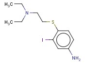4-([2-(DIETHYLAMINO)ETHYL]SULFANYL)-<span class='lighter'>3-IODOANILINE</span>