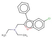 N-[(5-氯-3-苯基-1-<span class='lighter'>苯</span><span class='lighter'>并</span><span class='lighter'>呋喃</span>-2-基)<span class='lighter'>甲基</span>]-N-乙基乙胺