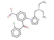 (2-氯苯基)[2-[2-[(二乙基氨基)甲基]-1H-<span class='lighter'>咪唑</span>-1-基]-5-<span class='lighter'>硝基苯</span>基]甲酮
