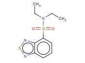 N,<span class='lighter'>N-DIETHYL-2,1,3-BENZOTHIADIAZOLE-4-SULFONAMIDE</span>