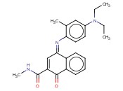 4-(4-<span class='lighter'>二</span><span class='lighter'>乙</span><span class='lighter'>氨基</span>-氧-<span class='lighter'>亚</span>甲苯)-1,4-<span class='lighter'>二</span>氢-N-<span class='lighter'>甲基</span>-1-氧代-2-萘甲酰胺
