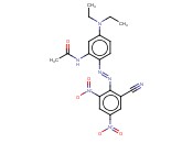 N-[2-[(2-氰<span class='lighter'>基</span>-4,6-二硝基<span class='lighter'>苯</span>)偶氮]-5-(二<span class='lighter'>乙基</span>氨)苯基]乙酰胺