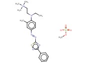 2-[<span class='lighter'>乙基</span>[3-甲基-4-[(3-<span class='lighter'>苯基</span>-1,2,4-噻二唑-5-<span class='lighter'>基</span>)偶氮<span class='lighter'>基</span>]<span class='lighter'>苯基</span>]-氨基]-N,N,N-<span class='lighter'>三</span>甲基<span class='lighter'>乙</span>铵甲基硫酸盐