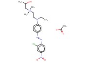 N-[2-[[4-[(2-氯-4-硝基<span class='lighter'>苯基</span>)偶氮]<span class='lighter'>苯基</span>]乙基氨基]乙基]-2-羟基-N,N-二甲基-丙铵<span class='lighter'>醋酸</span><span class='lighter'>酯</span>