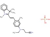 2-[2-[4-[(2-<span class='lighter'>氰</span>乙基)乙氨基]-2-甲基苯基]乙烯<span class='lighter'>基</span>]-1,3,3-三甲基-3H-<span class='lighter'>吲哚</span>磷酸盐