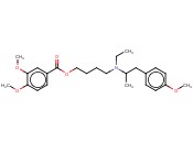 4-[乙基-[1-(4-<span class='lighter'>甲</span>氧基苯基)<span class='lighter'>丙</span>-2-基]氨基]丁基 3,4-二<span class='lighter'>甲</span>氧基苯甲酸<span class='lighter'>酯</span><span class='lighter'>盐酸盐</span>