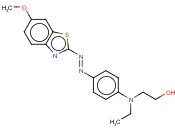 2-[乙基[4-[(6-甲氧基-2-<span class='lighter'>苯</span><span class='lighter'>并</span><span class='lighter'>噻唑</span>基)偶氮]苯基]氨基]乙醇