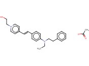 4-[2-[4-[乙基(苯基<span class='lighter'>甲基</span>)<span class='lighter'>氨基</span>]苯基]乙烯基]-1-(2-羟乙基)<span class='lighter'>吡啶</span>翁乙酸盐