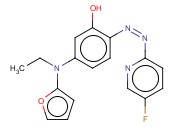 PHENOL, 5-(ETHYL-2-FURANYLAMINO)-2-[(5-FLUORO-2-PYRIDINYL)<span class='lighter'>AZO</span>]-