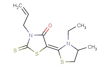 3-ALLYL-5-(3-ETHYL-4-METHYL-2-THIAZOLINYLIDENE)RHODANINE