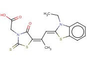 [5-[2-(3-乙基-3H-苯并<span class='lighter'>噻唑</span>-2-亚基)-1-<span class='lighter'>甲基</span>乙亚基]-4-氧代-2-硫酮<span class='lighter'>噻唑</span>烷-3-基]乙酸