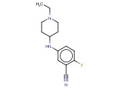 5-[(1-ETHYLPIPERIDIN-4-YL)AMINO]-<span class='lighter'>2-FLUOROBENZONITRILE</span>
