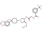 N-[2-[[(3S,4S)-1-[4-(1,3-苯并二<span class='lighter'>氧</span>杂环戊烷-5-<span class='lighter'>基</span>)-4-羟基环己基]-4-<span class='lighter'>乙</span>氧基-3-吡咯烷基]氨基]-2-<span class='lighter'>氧</span>代<span class='lighter'>乙基</span>]-3-(<span class='lighter'>三</span>氟甲基)苯甲酰胺