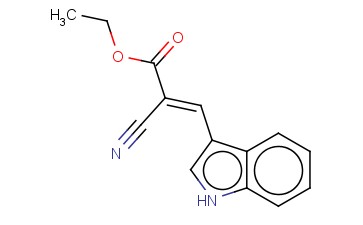(2E)-2-<span class='lighter'>氰</span><span class='lighter'>基</span>-3-(1H-<span class='lighter'>吲哚</span><span class='lighter'>基</span>-3-<span class='lighter'>基</span>)丙烯酸乙酯