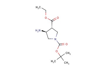 (3R,4S)-1-叔丁基-3-乙基-4-氨基吡咯烷-1,3-<span class='lighter'>二羧酸</span><span class='lighter'>二</span>乙酯