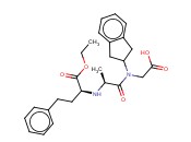 N-[N-[(S)-1-(乙氧羰基)-3-苯基丙基]-L-丙氨酰]-N-(茚满-2-基)<span class='lighter'>甘氨酸</span>