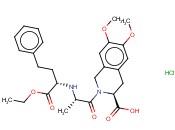 (3S)-2-[(2S)-2-[[(1S)-1-(乙氧羰基)-3-苯基丙基]氨基]-1-氧代丙基]-1,2,3,4-四氢-6,7-二甲氧基-3-<span class='lighter'>异</span>喹啉羧<span class='lighter'>酸盐酸盐</span>