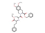 (S)-2-[(S)-2-((S)-1-乙氧羰基-3-苯基丙基氨基)<span class='lighter'>丙</span>酰基]-6,7-二<span class='lighter'>甲</span>氧基-1,2,3,4-四氢异喹啉-3-<span class='lighter'>甲酸</span>苄<span class='lighter'>酯</span>