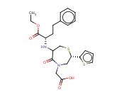 2-[(2S)-6-[[(1S)-1-<span class='lighter'>乙</span>氧基<span class='lighter'>甲</span><span class='lighter'>酰</span>-3-<span class='lighter'>苯基</span>丙基]氨基]-5-<span class='lighter'>氧</span>代-2-噻吩-2-<span class='lighter'>基</span>-1,4-硫氮杂卓-4-<span class='lighter'>基</span>]乙酸