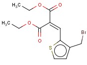 2-((3-(<span class='lighter'>溴</span>甲基)<span class='lighter'>噻吩</span>-2-基)亚甲基)丙二酸二乙酯