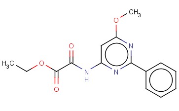 ETHYL ((6-METHOXY-2-PHENYL-4-PYRIMIDINYL)AMINO)OXOACETATE