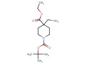 1-<span class='lighter'>TERT</span>-BUTYL 4-ETHYL 4-(AMINOMETHYL)PIPERIDINE-1,4-<span class='lighter'>DICARBOXYLATE</span>