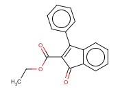 ETHYL 1-OXO-3-PHENYL-1H-<span class='lighter'>INDENE</span>-2-CARBOXYLATE