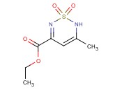 ETHYL <span class='lighter'>3-METHYL-2H-1,2,6-THIADIAZINE-5-CARBOXYLATE</span> <span class='lighter'>1,1-DIOXIDE</span>