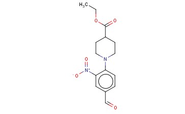 ETHYL 1-(4-FORMYL-2-NITROPHENYL)-4-PIPERIDINECARBOXYLATE