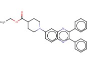 ETHYL 1-(2,3-<span class='lighter'>DIPHENYL</span>-6-QUINOXALINYL)-4-PIPERIDINECARBOXYLATE