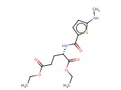 N-(5-甲氨基-2-噻吩甲酰基)-<span class='lighter'>L-</span><span class='lighter'>谷氨酸</span>二乙酯