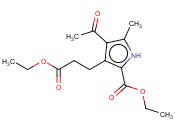 ETHYL 4-ACETYL-3-(2-ETHOXYCARBONYLETHYL)-5-<span class='lighter'>METHYLPYRROLE</span>-2-CARBOXYLATE