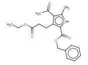BENZYL 4-ACETYL-3-(2-ETHOXYCARBONYLETHYL)-5-<span class='lighter'>METHYLPYRROLE</span>-2-CARBOXYLATE