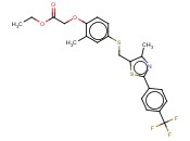 2-[2-<span class='lighter'>甲基</span>-4-[[[4-<span class='lighter'>甲基</span>-2-[4-(三氟<span class='lighter'>甲基</span>)苯基]-5-<span class='lighter'>噻唑</span>基]<span class='lighter'>甲基</span>]硫代]苯氧基]乙酸乙酯