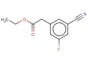 3-CYANO-5-<span class='lighter'>FLUOROPHENYLACETIC</span> ACID ETHYL ESTER