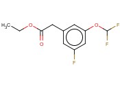 3-(DIFLUOROMETHOXY)-5-<span class='lighter'>FLUOROPHENYLACETIC</span> ACID ETHYL ESTER