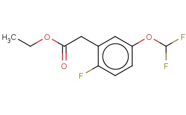 5-(DIFLUOROMETHOXY)-<span class='lighter'>2-FLUOROPHENYLACETIC</span> ACID ETHYL ESTER