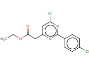 6-氯-[2-(4-氯苯基)]嘧啶-4-<span class='lighter'>乙酸乙酯</span>