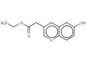 ETHYL 6-<span class='lighter'>HYDROXYQUINOLINE</span>-3-ACETATE
