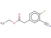 3-CYANO-4-<span class='lighter'>FLUOROPHENYLACETIC</span> ACID ETHYL ESTER