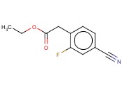 4-CYANO-2-<span class='lighter'>FLUOROPHENYLACETIC</span> ACID ETHYL ESTER