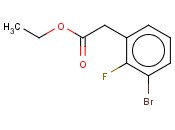 3-BROMO-2-<span class='lighter'>FLUOROPHENYLACETIC</span> ACID ETHYL ESTER