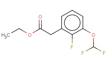 3-(DIFLUOROMETHOXY)-<span class='lighter'>2-FLUOROPHENYLACETIC</span> ACID ETHYL ESTER
