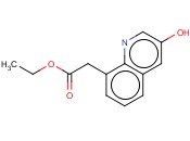 ETHYL 3-<span class='lighter'>HYDROXYQUINOLINE</span>-8-ACETATE