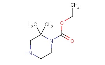 <span class='lighter'>1-PIPERAZINECARBOXYLIC</span> ACID, <span class='lighter'>2,2-DIMETHYL-</span>, ETHYL <span class='lighter'>ESTER</span>