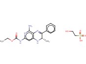 (-)-(S)-N-(5-<span class='lighter'>氨基</span>-2-甲基-3-苯基-l,2-二氢吡啶并[3,4-b]<span class='lighter'>吡</span><span class='lighter'>嗪</span>-7-基)<span class='lighter'>氨基</span>甲酸乙酯 2-羟基乙基磺酸盐