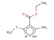 5-<span class='lighter'>氨基</span>-3-甲硫基-4-<span class='lighter'>吡唑</span>甲酸乙酯