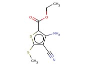 3-氨基-4-氰基-5-(甲基硫代)-噻吩-2-羧酸乙酯
