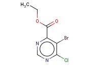 ETHYL 5-BROMO-6-<span class='lighter'>CHLOROPYRIMIDINE-4-CARBOXYLATE</span>